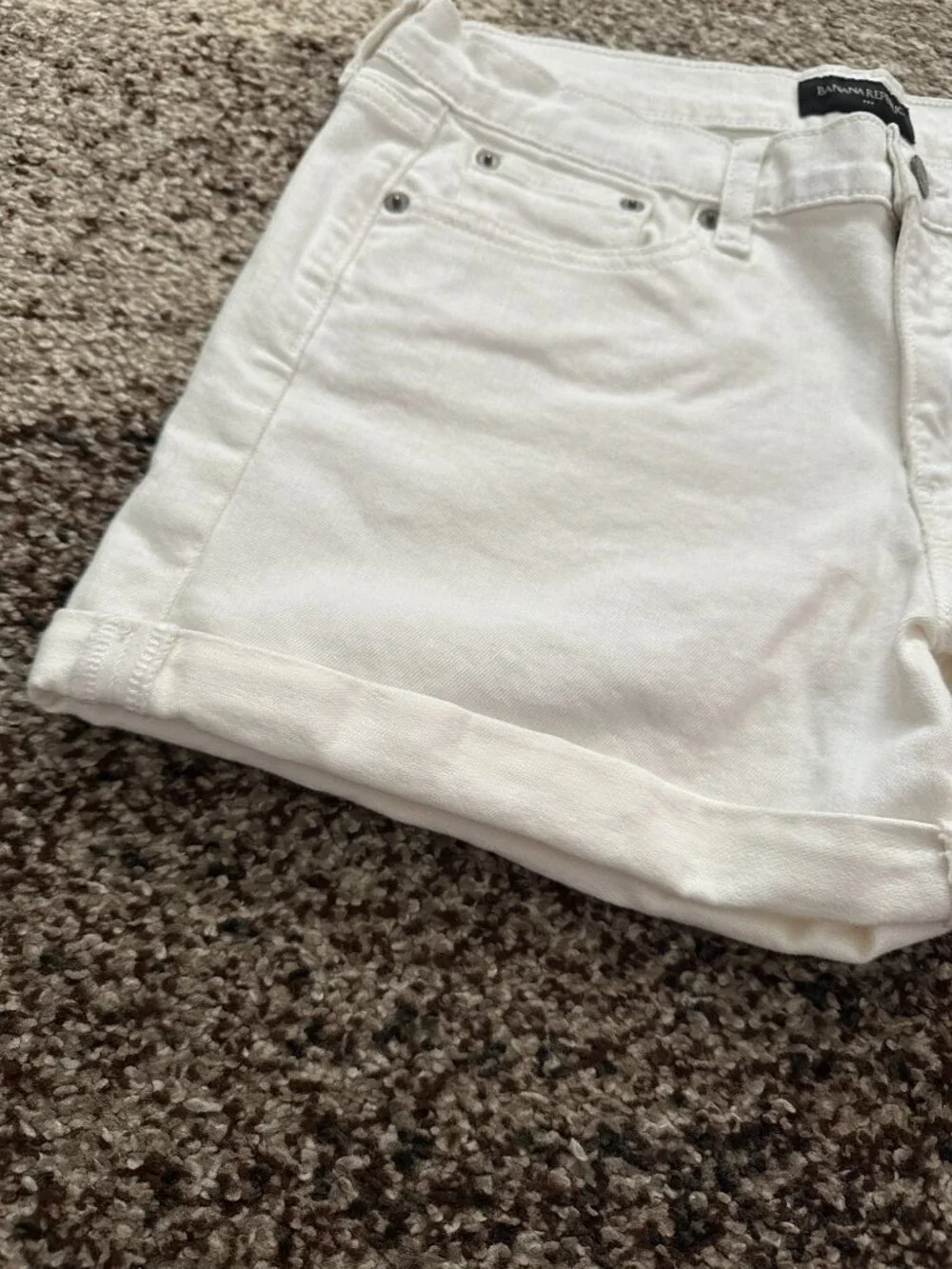 BANANA REPUBLIC (6) White Denim Shorts 3.5